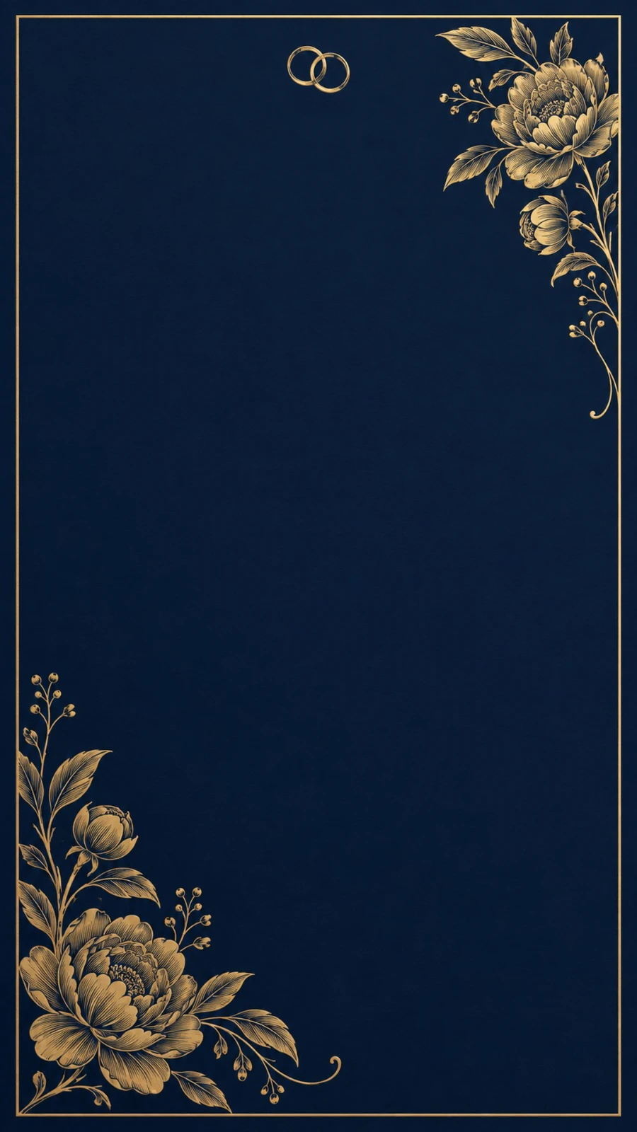 Kad kahwin digital Nilam Peony - preview design