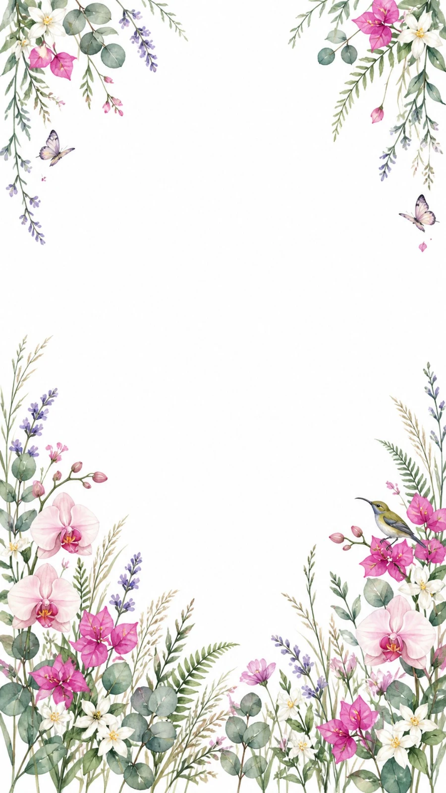 Kad kahwin digital Taman Orkid - preview design